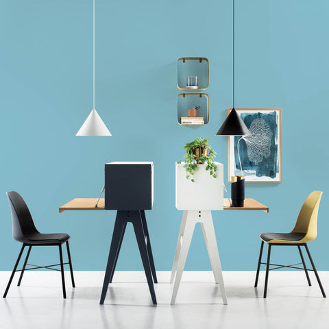 LAXMI Dining Chair - White & Black,Dining Room Furniture,Dining Chairs,Armchairs,Modern Furniture