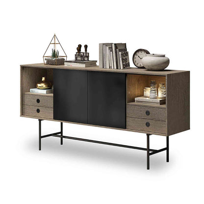 BAYLEN Sideboard 1.6M - Brown,Dining Room Furniture,Office Furniture,Sideboards,Office Sideboards,Modern Furniture
