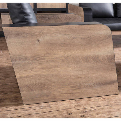 FRANCO Single Seater Sofa - Warm Oak & Black
