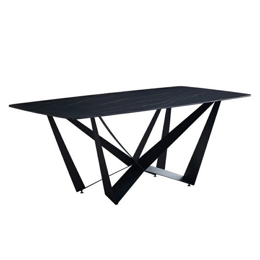 CELINE Sintered Stone Dining Table - 180cm - Black