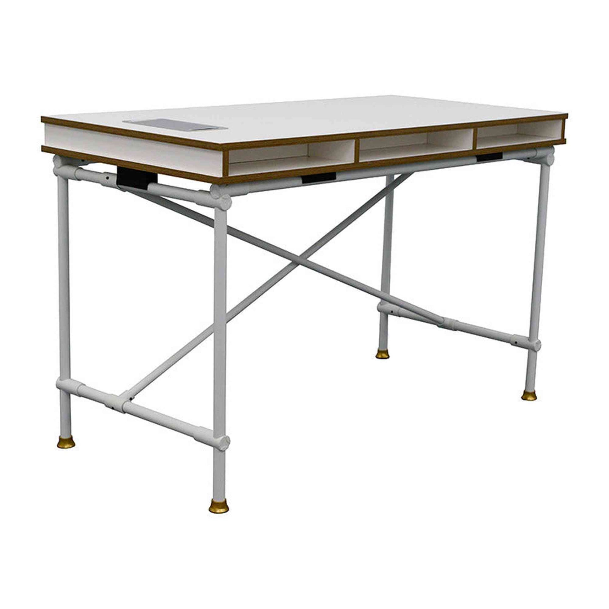 PARKER Study Desk 1.2M - White,Office Furniture,Desks,Modern Furniture