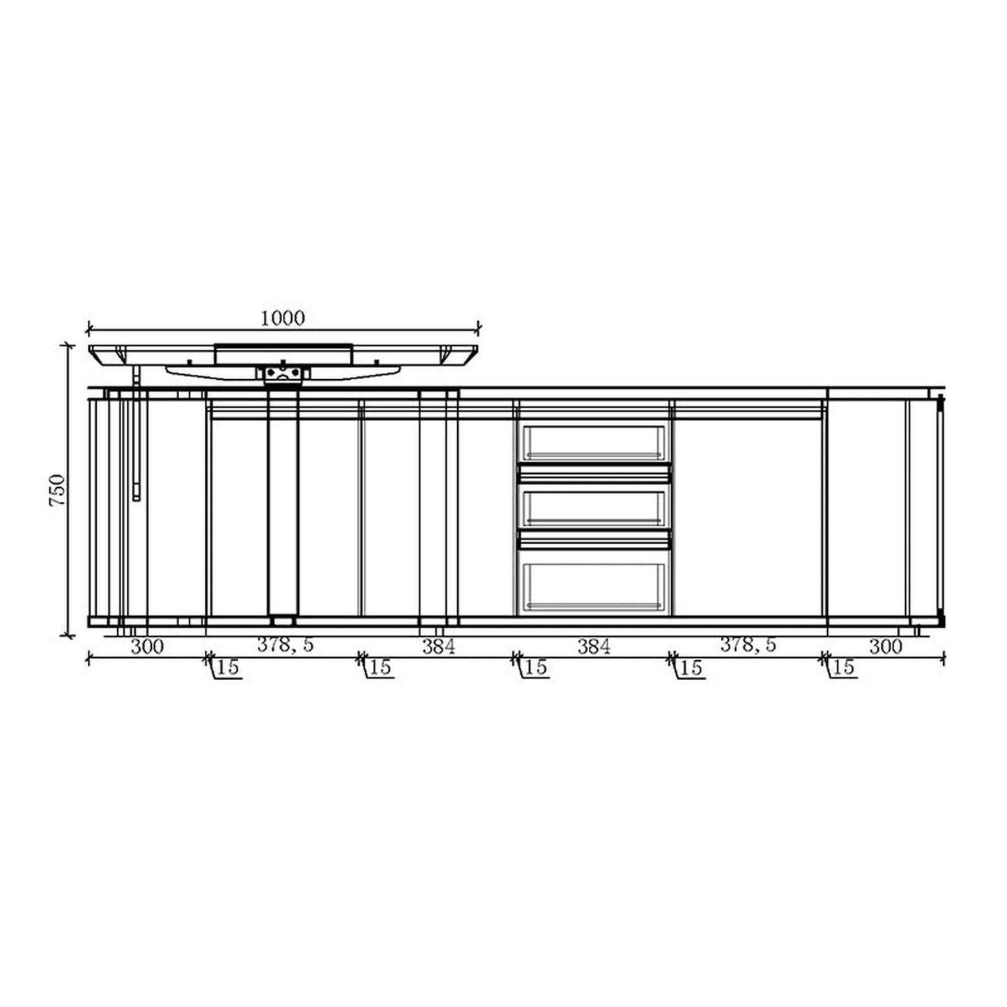 LUCA Sit & Stand Executive Desk with Electric Lift and Reversible Return 240cm - Hazelnut & Grey
