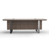INIGO Boardroom Meeting Table 2.4M - Hazelnut & Black