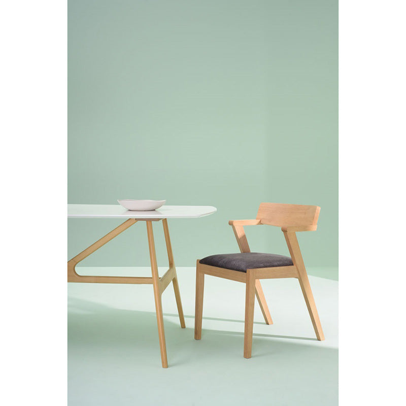 Zola Dining Chair Cocoa + Pebble Grey Modern Furniture Melbourne