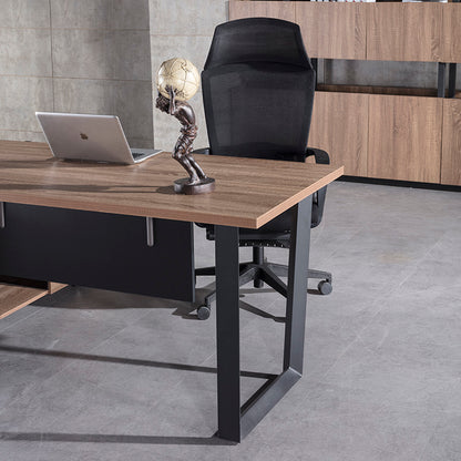 ADRIANO Reversible Executive Office Desk 160-180cm - Light Brown